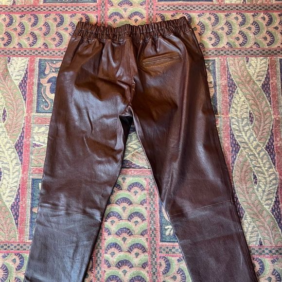 JARDIN - Leather stretch trousers - Picture 6 of 11